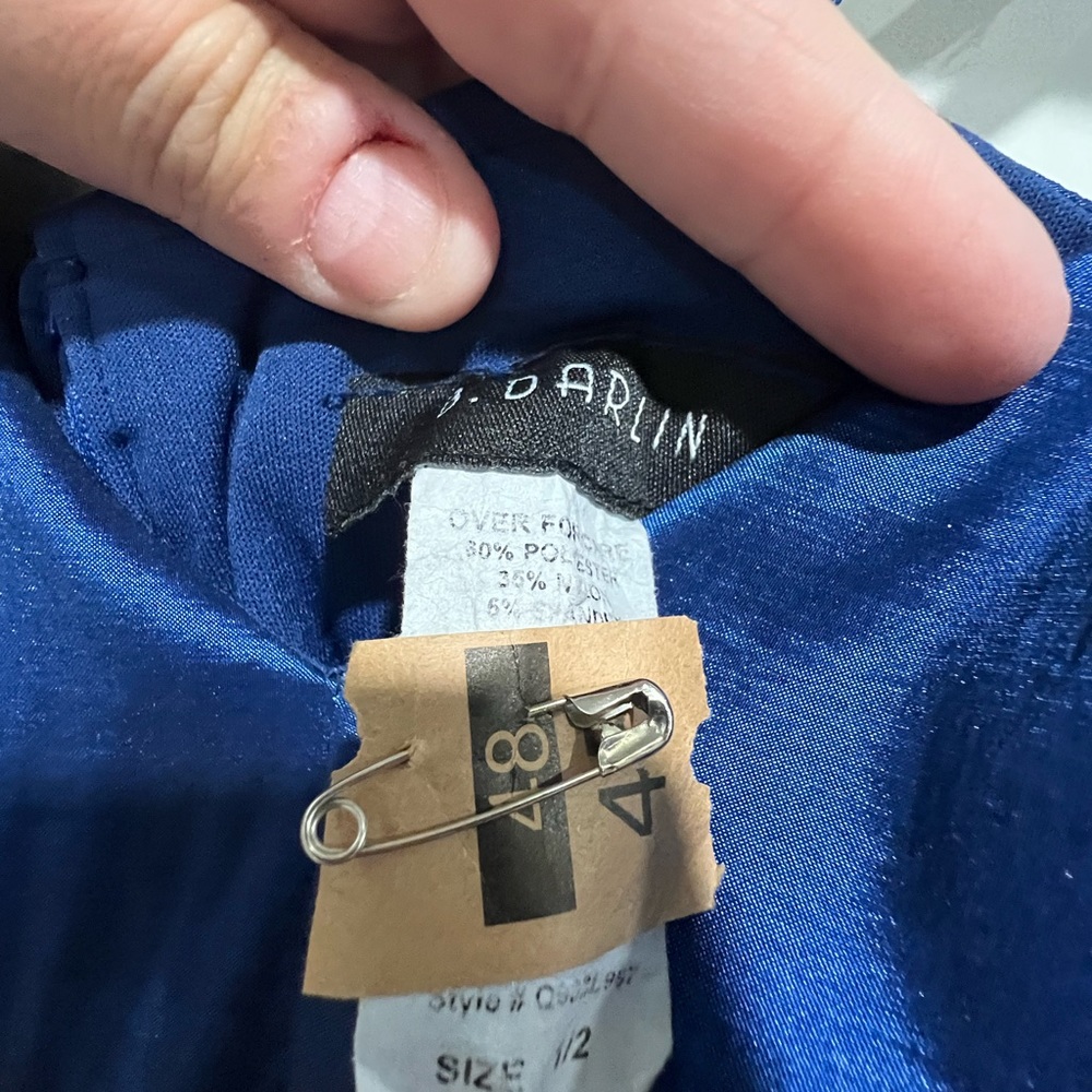 Blue Formal JRs 1/2 (just dry cleaned)